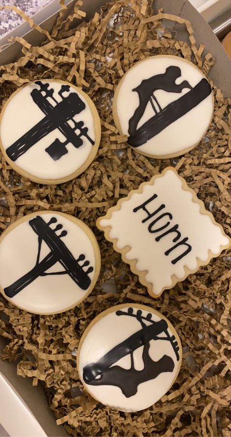 Lineman Theme Party, Journeyman Lineman Party, Lineman Birthday Cake, Lineman Cookies Decorated, Lineman Top Out Party, Lineman Cake Ideas, Lineman Graduation Party, Lineman Party Decorations, Lineman Cookies