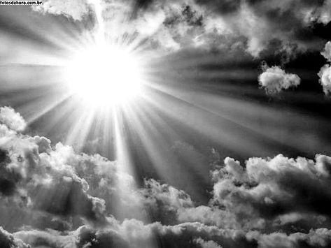 Cloudy Sky Tattoo Design, Sun Through Clouds Tattoo, Sun And Clouds Tattoo Design, Clouds And Sun Rays Tattoo Design, Sky Background Tattoo, Cloud Tattoo Sleeve Heavens, Sun Tattoo Realistic, Sun Clouds Tattoo, Light Grey Tattoo