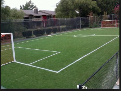 Home Football Pitch, Garden Football Pitch, Backyard Soccer, Indoor Soccer Field, Outdoor Sports Court, Artificial Grass Backyard, Turf Backyard, Backyard Sports, Turf Football