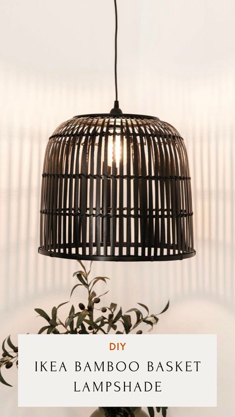 DIY Ikea Hacks Basket Lamp Shade DIY Basket Lamps Hanging Ikea Basket Light, Ikea Lamp Shade Hack, Diy Basket Chandelier, Ikea Lampshade Hack, Diy Basket Lamp Shade, Basket Lights Hanging, Ikea Basket Hack, Diy Pendant Lamp Shade, Ikea Lamp Diy