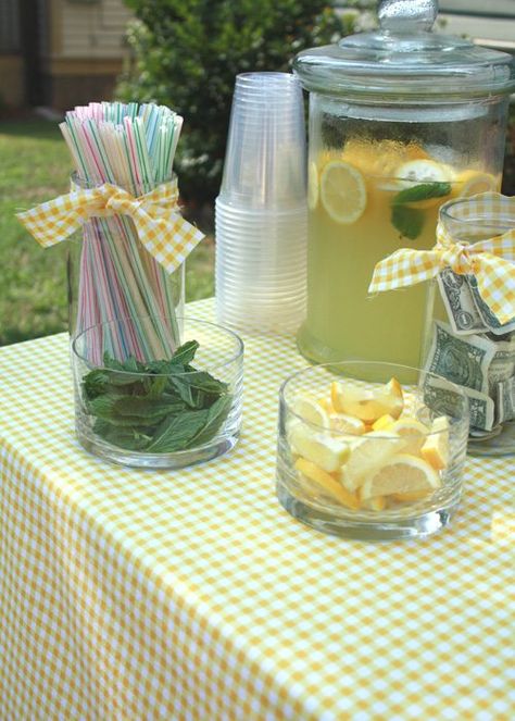 Lemonade Stand Set Up, Lemonade Selling Ideas, Fancy Lemonade, Yard Sale Printables, Yard Sale Display, Kids Lemonade Stands, Lemonade Stand Party, Diy Lemonade Stand, Kids Lemonade