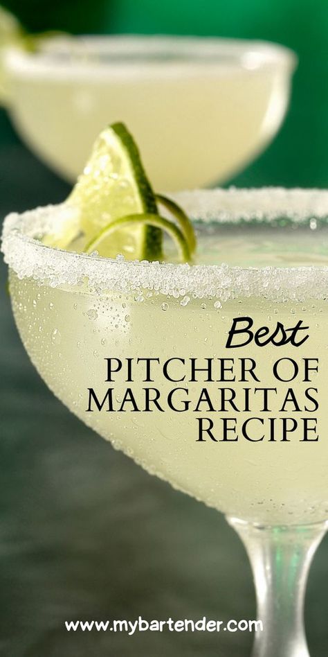 Classic Margarita Recipe Pitcher, Margarita Recipes Triple Sec, Homemade Margaritas Pitcher, Picture Margarita Recipe, Party Size Margarita Recipe, Breakfast Margarita Recipe, Margaritas By The Pitcher, Gluten Free Margarita Recipe, 2 Gallon Margarita Recipe