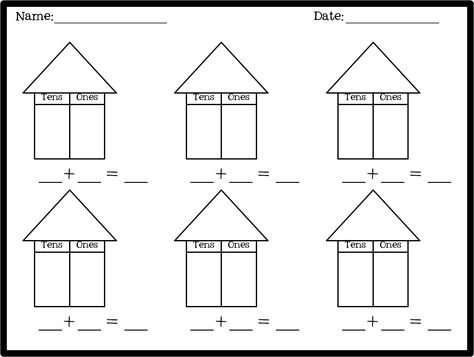 The Brown-Bag Teacher: 1st Grade Place Value “You can call me Sergeant, Cadet” Place Value House, Maths Strategies, 1st Grade Place Value, Place Value Projects, Anchor Charts First Grade, Place Value Game, Air Quotes, Place Value Worksheets, First Grade Math Worksheets