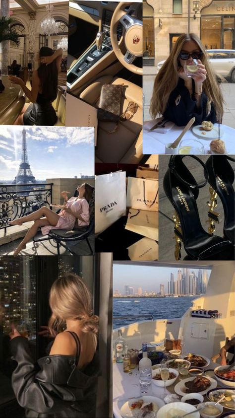 Asethetic Wallpaper For Girl, How To Manifest Rich Life, Becoming Rich Aesthetic, Rich Girl Wallpaper Aesthetic, Glam Woman Aesthetic, Aesthetic Pictures Fashion Designer, Rich Moodboard Aesthetic, Rich Collage Aesthetic, Rich Wallpaper Iphone Aesthetic