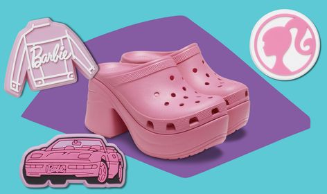 High Heel Crocs, Barbie Crocs, Croc Heels, New Crocs, Pink Convertible, Barbie Vibes, Clogs Outfit, 6 Inch Heels, The Siren