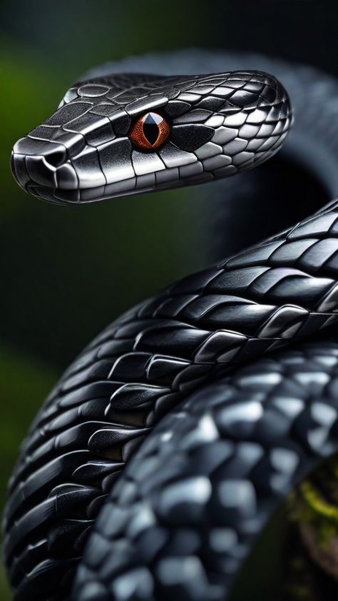 BLACK MAMBA Black Mamba Snake, Mamba Snake, Black Mamba, Snakes, Animals, Black