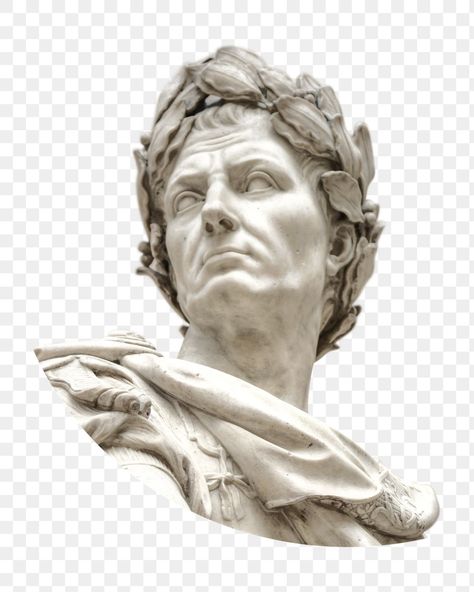 Julius Caesar Tattoo, Julius Caesar Statue, Julio Caesar, Stoic Wallpaper, Caesar Statue, Roman Tattoos, Statue Png, Julius Cesar, Roman Drawings