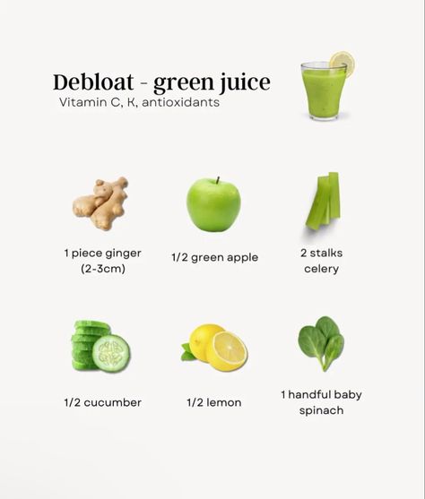 Green Juice Recipe, Healthy Juicer Recipes, Resep Smoothie, Healthy Juice Drinks, Green Juices, Juicer Recipes, Healthy Drinks Smoothies, Easy Healthy Meal Prep, Power Foods