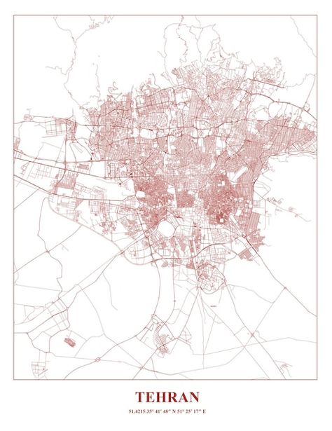 Cartel map of tehran city | Premium Vector #Freepik #vector #city-plan #tehran #city-poster #city-map Tehran Map, Persian Vibe, City Plan, Poster City, City Poster, Wall Posters, Tehran, City Map, Map Art