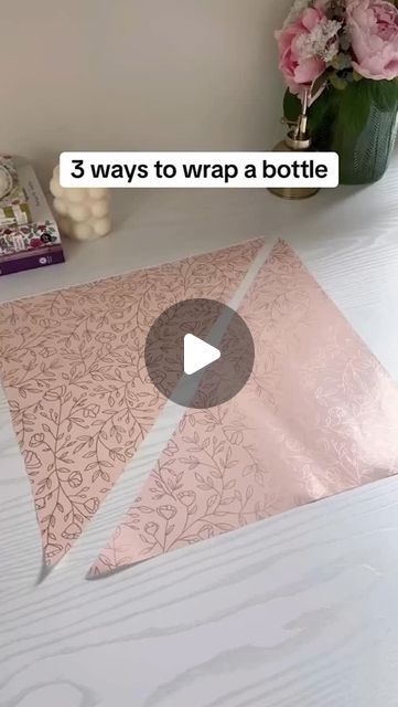 CRAFT ICON on Instagram: "Bottle wrapping tutorial

@effectivespaces

giftideas. #bottleart. #gifts.
#reels. #waterbottles. #drinks" Wine Bottle Christmas Gifts Wrapping, Wrapping A Water Bottle Gift, How To Wrap Wine Bottles, How To Wrap Liquor Bottle Gift Ideas, Wrapping Bottles Gift Ideas, Wrapping Bottles Gift, How To Wrap A Bottle, Gift Wrapping Bottles, Bottle Wrapping Ideas