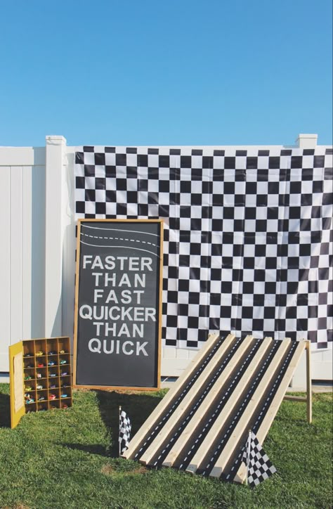 2 Fast Birthday Treats, Racecar Birthday Games, Start Your Engines Party, Two Fast Party Backdrop, Pit Crew Birthday Party, Two Fast Snack Table, First Trip Around The Track Birthday, Racecar Birthday Party Activities, Two Fast Party Games