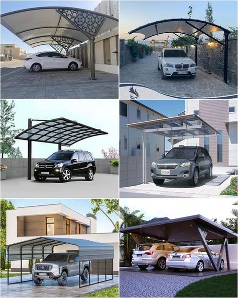 Car Parking Ideas For Home, Car Shades Parking Ideas, Car Shed Ideas, Parking Shed, New Model Car, Car Shed, Shade Ideas, Shed Ideas, Car Shade