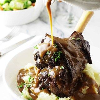 Braised Herbed Lamb Shanks Best Lamb Recipes, Easter Dinner Menus, Lamb Shank Recipe, Braised Lamb Shanks, Lamb Shank, Braised Lamb, Lamb Dishes, Easter Dinner Recipes, Braised Short Ribs