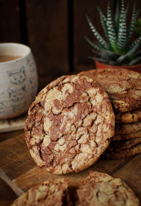 These giant salted nutella cookies from Tanya Bakes are the king of cookies. Give them a try and see for yourself. Swirl Cookies, The Best Cookies, Best Cookies, Nutella Cookies, Buttery Cookies, Christmas Menu, Bakery Business, Newcastle Upon Tyne, Baking Ideas