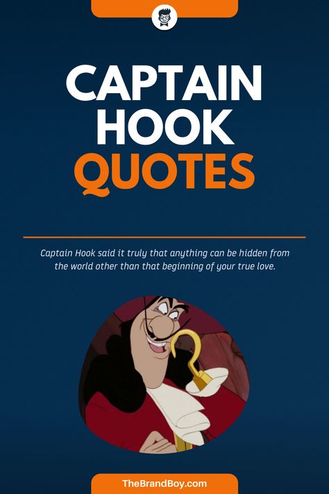 Captain of pirates of the brig Jolly Roger, Captain Hook is a fictional character of the extremely renowned Peter Pan. #FamousQuotes #FamousSayings #SayingsandQuotes #LeadersQuotes #CaptainHookQuotes Peter Pan Pirates, Captain Hook Quotes, Neverland Quotes, Hook Quotes, Captain Quotes, Captain Hook Peter Pan, Jealous Women, Peter Pan Quotes, Famous Sayings