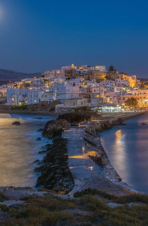 Cityscape Night, Meteora Greece, Naxos Greece, Naxos Island, Beach Walking, Greek Isles, Cyclades Islands, Heraklion, Mykonos Greece