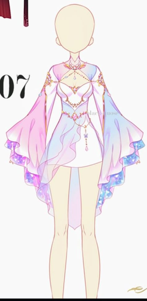 Fairy Hero Costume, Cute Fairy Outfits Drawings, Manga Clothes Drawing, Jellyfish Dress Drawing, Goddess Outfit Ideas Drawing, Magical Girl Outfit Ideas Drawing, Pink Hero Costume Design, Fairy Outfits Drawing, Magical Outfits Drawing