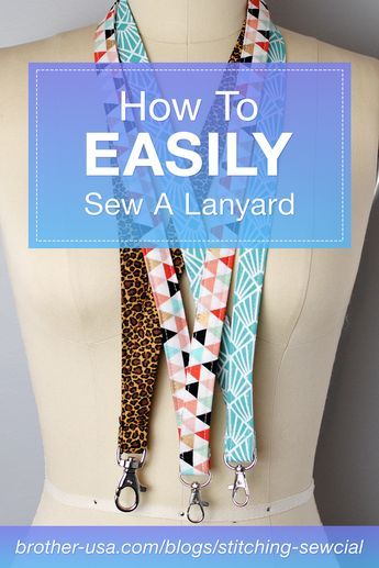 Sew Accessories Diy, Sewing Ideas For The Home, Make A Lanyard, Easy Diy Ideas, Diy Lanyard, Trendy Sewing Projects, Diy Sewing Gifts, Convention Gifts, Sewing To Sell