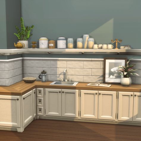 Sims 4 Maxis Match Cc Furniture Kitchen, Sims 4 Cozy Kitchen Cc, Pierisim Cc, Sims 4 Furniture Cc Maxis Match Kitchen, Cottage Kitchen Sims 4, Pierisim Sims 4, Sims 4 Maxis Match Kitchen, Sims 4 Storage Cc, Sims 4 Kitchen Cc Maxis Match