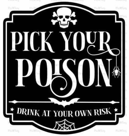 Halloween Pick Your Poison, Poison Labels Printables Free, Pick Your Poison Sign, Halloween Drink Labels, Poison Labels Halloween, Halloween Apothecary Sign, Halloween Bottle Labels, Halloween Themed Birthday Party, Pick Your Poison