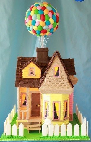 Casa Up, Up Pixar, House Cake, Crazy Cakes, Disney Cakes, Dream Cake, Cake Boss, Photo Cake, Love Cake