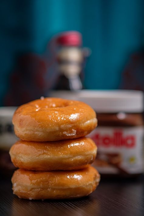 Krispy Kreme's honey glazed donuts. Donuts Krispy Kreme, Glazed Donuts, Honey Glazed, Honey Glaze, Krispy Kreme, Donut Glaze, Food Cravings, Donuts, Food Photography