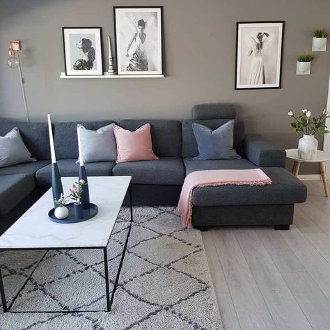 Leaving Room Ideas, Minimalist Living Room Ideas, Gray Living Room, Minimalist Living Room Decor, Classy Living Room, Leaving Room, Aesthetic Living Room, Design Salon, Small Living Room Decor