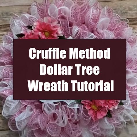 Cruffle Method Dollar Tree Wreath Tutorial spring diy wreath spring wreath videos diy and crafts diy spring wreath Mesh Wreath Tutorial Step By Step, Dollar Tree Deco Mesh Wreath, Cruffle Method Wreath, Spring Diy Wreath, Dollar Tree Spring Wreath, Dollar Tree Wreath, Front Door Garden, Ribbon Wreath Diy, Spring Deco Mesh Wreaths