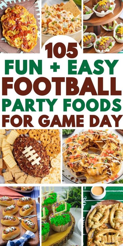 The best football party food for a crowd! Easy football themed appetizers, desserts, make ahead snacks, and main dishes for game day at home or tailgating. Football party ideas food, football theme party food, quick and easy football party food, crock pot football party food, football party snacks, football food party ideas, football tailgate party food, Super Bowl food, football party menu ideas, football party meals dinner, game day food ideas, football game food ideas, football Sunday food. Veggie Tray For Football Party, Football Game Charcuterie Board Ideas, Pittsburgh Steelers Tailgate Food, Ohio State Food Ideas Football Parties, Game Day Ideas Football, Gameday Lunch Ideas, Boxing Day Party Ideas, Eagle Theme Party, Football Themed Thanksgiving