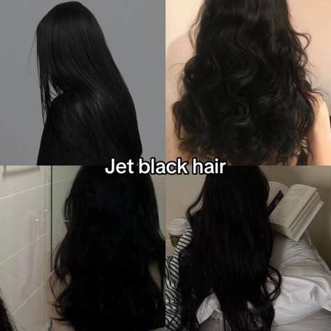 Best Hair Colour For Black Hair, Different Types Of Black Hair, Different Shades Of Black Hair, Black Hair Waves, Types Of Black Hair, Pure Black Hair, Warm Black Hair, Matte Black Hair, Glossy Black Hair