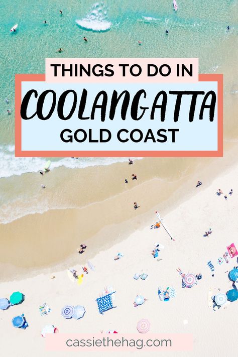 Photo of Coolangatta Beach. Text reads things to do in Coolangatta Gold Coast Coolangatta Australia, Beaches Aesthetic, Australia Travel Bucket Lists, Pink Hotel, Australia Itinerary, Gold Coast Queensland, Sydney Travel, Australia Travel Guide, Oceania Travel