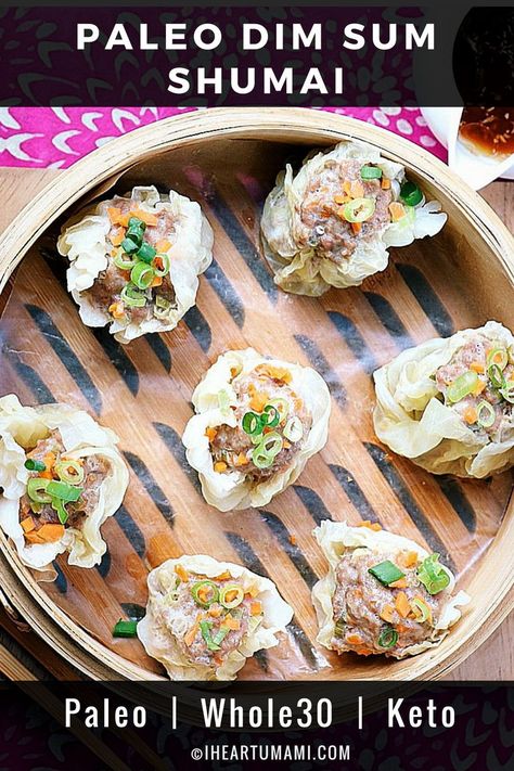 Paleo Dim Sum Shumai wrapped in sweet cabbage leaves with soy-free Paleo dumpling dipping sauce. These Whole30 and Keto Dim Sum Shumai are absolutely juicy delicious. Follow the link to enjoy low carb dumplings! Api Recipes, Low Carb Dumplings, Paleo Dumplings, Sweet Cabbage, Dumpling Dipping Sauce, Dumpling Recipes, Everyday Dinners, Keto Thanksgiving, Pork Seasoning