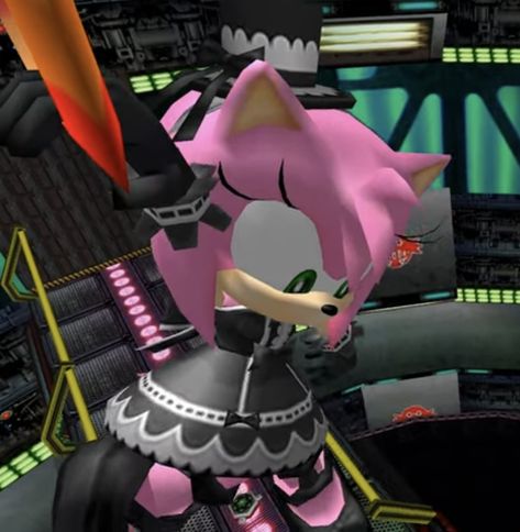 Amy Rose Pfp Y2k, Emo Amy Rose, Gothic Amy Rose, Amy Sonic Pfp, Goth Amy Rose, Sonic Pfp Y2k, Amy Rose Pfp, Amy Pfp, Games Pfp