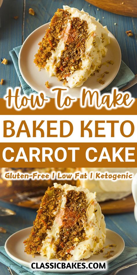 Enjoy a classic dessert with a keto twist! This Keto Carrot Cake is moist, spiced just right, and topped with a creamy sugar-free frosting. Made with almond flour, shredded carrots, and a touch of cinnamon, it’s a guilt-free treat that satisfies your sweet tooth without the carbs. Keto Angel Food Cake Low Carb, Keto Fruit Cake, Keto Diet Desserts, Almond Flour Carrot Cake, Keto Carrot Cake Recipe, Keto Carrot Cake, Sugar Free Frosting, Carrot Spice Cake, Keto Fruit