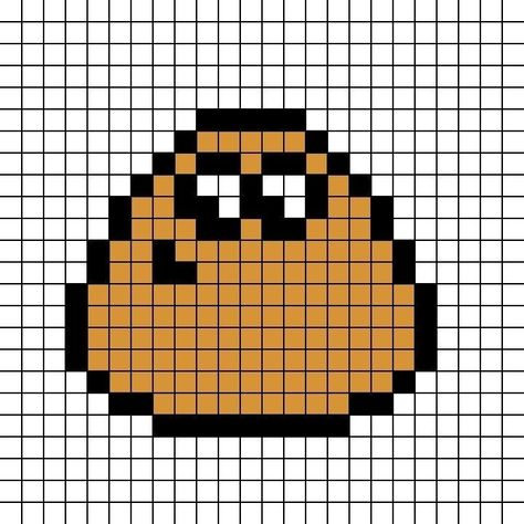 Funny Perler Bead Patterns, Pixel Art Animals, Art Spiderman, Square Drawing, Piskel Art, Perler Ideas, Easy Pixel Art, Pixel Art Templates, Pixel Drawing