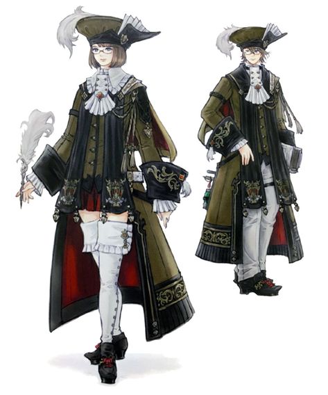 Scholar Concept from Final Fantasy XIV: Stormblood #illustration #artwork #gaming #videogames Scholar Ffxiv, Dnd Scholar, Jrpg Concept Art, Scholar Character Design, Fantasy Scholar, Ffxiv Scholar, 60 Outfits, Art Final, Final Fantasy Artwork