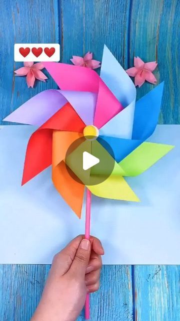 Diy Windmill, Paper Windmill, Star Painting, Crafty Kids, Crafty Moms, Crafts Paper, Origami Art, Fun Crafts For Kids, Origami Paper