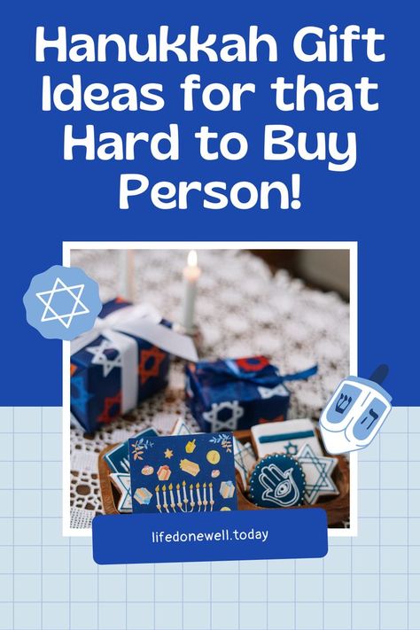 Hanukkah Gift Ideas for that Hard to Buy Person Hannukah Gift Ideas, Hanukkah Gift Ideas, Holiday Care Package, Hannukah Gift, Young Parents, Diy Holiday Gifts, Holiday Foods, Jewish Holiday, Hanukkah Gifts