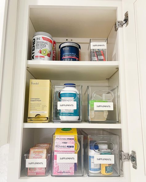 Got goals for the summer? We can help you stay on top of those too 💪🏻 Having an organized home can provide mental clarity and make your every day more efficient. Let us help you crush those goals this year! #supplements #health #healthylifestyle #fit #fitness #motivation #goals #organization #organizedlife #organizedliving Supplements Organization, Supplement Storage Ideas, Supplement Organization, Goals Organization, An Organized Home, House Organisation, Organized Home, Organized Living, Motivation Goals