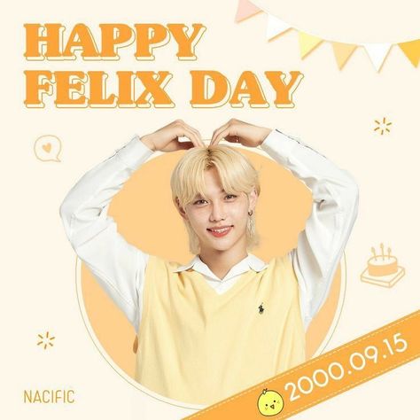 happy felix day !! Happy Birthday Icons, Happy Late Birthday, Birthday Icon, Birthday Wallpaper, Happy Birthday Song, Happy Birthday Video, Singing Happy Birthday, Inspirational Quotes About Love, Kid Memes