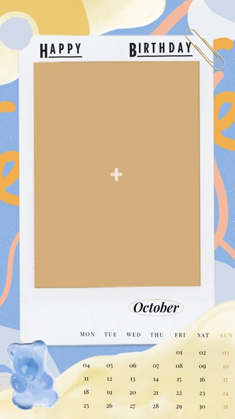 Instagram Story Background Birthday, Happy Birthday October, Template Happy Birthday, Psychology Wallpaper, Business Fits, Insta Template, Happy Birthday Icons, Happy Birthday To Me Quotes, Birthday October