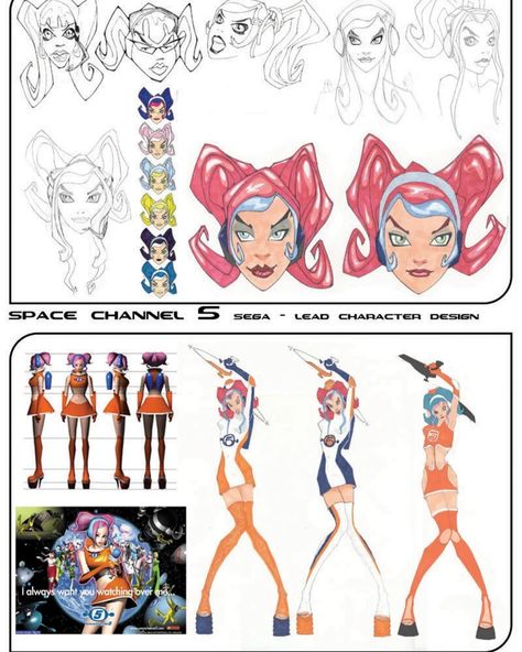 Space channel 5s Ulala designed by Yumiko Miyabe (1999) +space Micheal & miku merch Miku Merch, Panzer Dragoon, Space Channel 5, Space Channel, Space Character, Space Games, Digital Art Beginner, Game Concept Art, Expressive Art