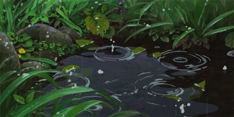 Ghibli Gouache, Anime Rain, Google Backgrounds, Rain Gif, Pixel Gif, Book Collage, Glume Harry Potter, Secret World Of Arrietty, Gif Background