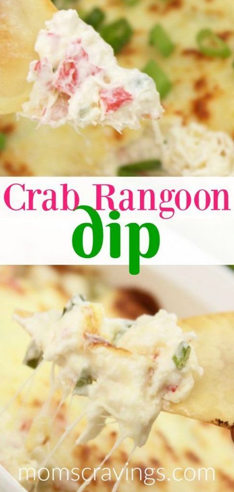 On the hunt for hot dip recipes? This crab rangoon dip is our favorite! #crab #appetizerdips #appetizers Hot Crab Rangoon Dip Recipe, Sweet Crab Rangoon Recipe, Best Potato Chip Dip, Canned Crab Recipes, Imitated Crab Recipes, Hot Dip Recipes, Potato Chip Dip, Rangoon Dip, Dip Recipes Hot