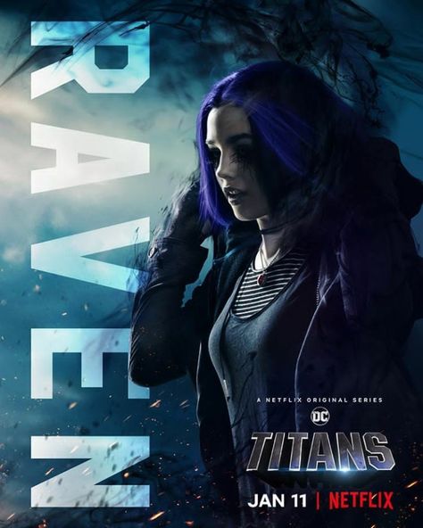 Rachel Roth - Titans Dc Raven, Teen Titans Raven, Raven Teen Titans Go, Titans Tv Series, Teen Titan, Raven Teen Titans, Beast Boy, Deathstroke, Dc Movies