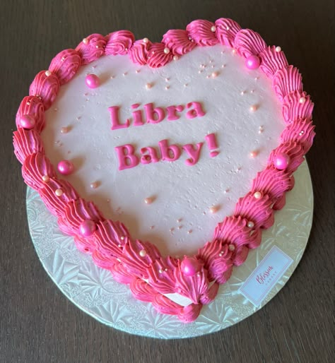 White pink Libra Baby strawberry  Cake Libra Baby Cake, Libra Cake Ideas, Libra Birthday Cake, Libra Cake, Libra Aesthetic, 33 Birthday, 17 Birthday Cake, 20 Birthday Cake, 17 Birthday