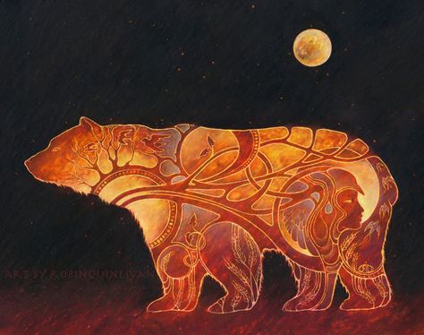 Pagan Goddess Art, Ursa Major Constellation, Bear Totem, Pagan Goddess, Art Major, Ursa Major, Pagan Art, Animal Totem, 8x10 Art Prints