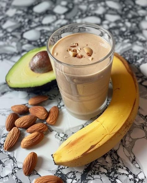 Protein shake Recipes & Meal Ideas | ALMOND, BANANA, AVOCADO SMOOTHIE WITH HONEY 🍌🥑🍯 | Facebook Smoothie With Honey, Banana Avocado Smoothie, Avocado Smoothie, Protein Shake Recipes, Ripe Avocado, Protein Shake, Shake Recipes, Ripe Banana, Protein Shakes