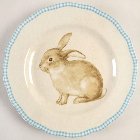 Bunny Land Dinner Plate by 222 Fifth (PTS) Bunny Plates, Easter Table Settings, Easter Tablescapes, Easter Blessings, Spring Equinox, Pink Out, Easter Time, Whimsical Decor, Appetizer Plates