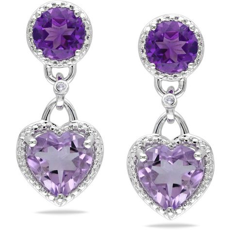 Miadora Silver Rose de France ($113) ❤ liked on Polyvore featuring jewelry, earrings, white, monarch butterfly jewelry, silver jewelry, silver rose jewelry, polish jewelry and silver jewellery Purple Heart Earrings, Diamond Heart Earrings, Silver Heart Jewelry, Heart Shaped Jewelry, Purple Jewelry, Purple Earrings, Rose Jewelry, Heart Drop Earrings, Butterfly Jewelry